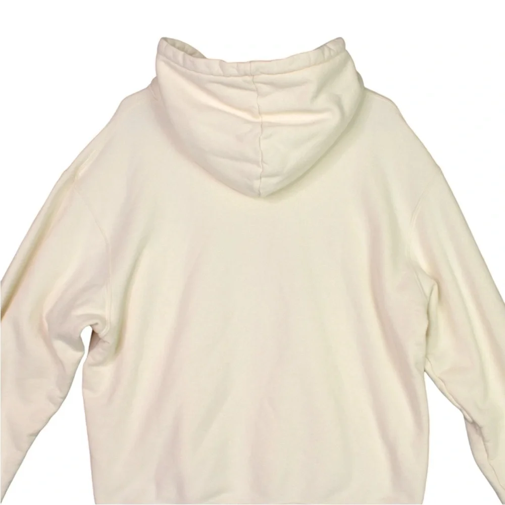 Adidas Mike Monster Inc Hoodie Size L Cream Hooded Sweatshirt Fleece Unisex